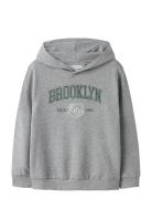 Nkmnewi Ls Nreg Sweat Wh Bru Grey Name It