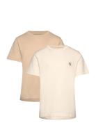 2-Pack Monogram Top Cream Calvin Klein