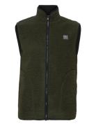 Langli Pile Waist Coat Green H2O