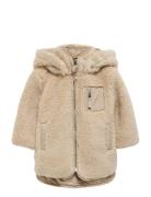 Kmgsascha Life Sherpa Hood Jacket Cp Otw Beige Kids Only
