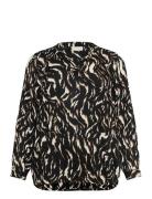 Kcdiana Blouse Brown Kaffe Curve