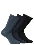 Knitted Merino Socks In 3-Pack Patterned Alpacasocks&Co