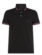 Tipped Slim Fit Polo Black Tommy Hilfiger