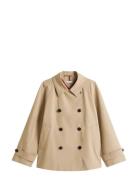 Cotton Reg Short Trench Coat Beige Tommy Hilfiger