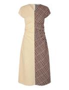 2118 Checkered Jersey, Ruched Waist Yellow STINE GOYA