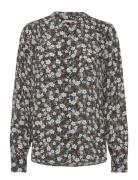 Reg Floral Print Blouse Navy GANT