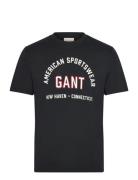 Printed Graphic Ss T-Shirt Black GANT