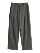Pinstripe Loose Straight Pant Grey Tommy Hilfiger