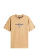 Hilfiger Stack Graphic Tee Beige Tommy Hilfiger