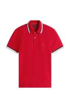 Cuff Interest Slim Fit Polo Red Tommy Hilfiger