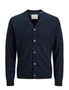 Jprblamerino Knit V-Neck Cardigan Navy Jack & J S