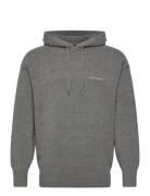 Script Knitted Hoodie Grey Lyle & Scott