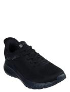 Men Bobs Squad Chaos Solid Step Black Skechers
