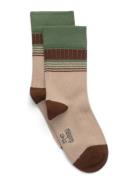 Minipop® Bamboo Mix Stripes Socks Beige Minipop