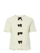 Yaslaura Ss Knit Cardigan - D2D Cream YAS