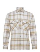 Jprrayle Melange Check L/S Overshirt Sn Cream Jack & J S
