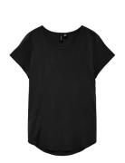 Vmbella Ss Top Wvn Noos Black Vero Moda