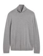 Extrafine Merino Wool Turtleneck Grey GANT