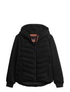 Hood Storm Hybrid Padded Jkt Black Superdry