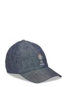 Polo Bear Cotton Chambray Ball Cap Blue Ralph Lauren Kids