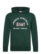 Printed Graphic Hoodie Green GANT