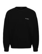 Logo Relaxed Knit Sweater Black HAN Kjøbenhavn