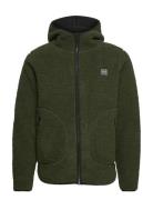 Langli Hooded Pile Jacket Khaki H2O