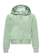 Velour Hoodie Green Lindex
