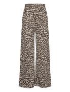 Trousers Crinkled Jersey Smock Brown Lindex