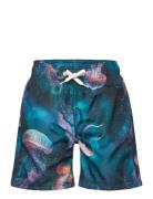 Swimshorts Long Silhouette Blue Lindex