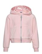 Velour Hoodie Pink Lindex
