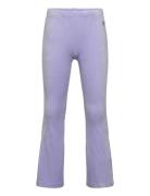 Leggings Flare Velour Solid Purple Lindex