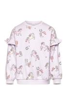 Sweatshirt With Frill Detail A Purple Lindex