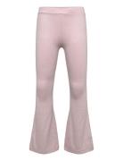 Trousers Flare Lurex Rib Pink Lindex