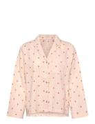 Pyjama Shirt Seersucker Pink Lindex