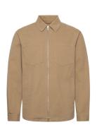 Overshirt W. Zipper Beige Revolution