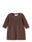 Nbfolivina Ls Knit Dress Brown Name It