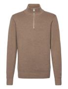 Jprblamilano Stitch Knit Half Zip Jnr Beige Jack & J S