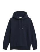 Reg Tonal Shield Hoodie Blue GANT