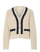 Yasarina Ls Knit Cardigan S. Cream YAS