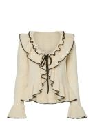 Yasnana Ls Knit Cardigan S. - D2D Cream YAS