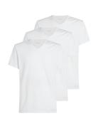 S/S V Neck 3Pk White Calvin Klein