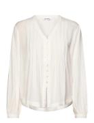 Srfreedom V-Neck Blouse White Soft Rebels