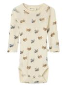 Nbmnalu Wo/Mo Ls Slim Body Lil Noos Cream Lil'Atelier