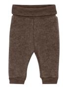 Pants Wool Fleece Brown Huttelihut