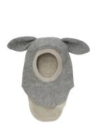 Balaclava Ears Wool Grey Huttelihut