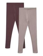 2 Rib Leggings Maddy Pink Wheat