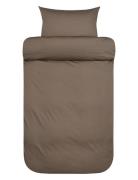 Harmoni St Washed Sateen Bed Set Brown Høie Of Scandinavia