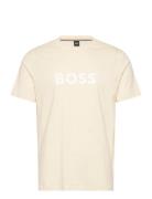 T-Shirt Rn Cream BOSS