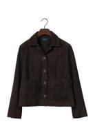 Short Suede Jacket Brown Lexington Clothing